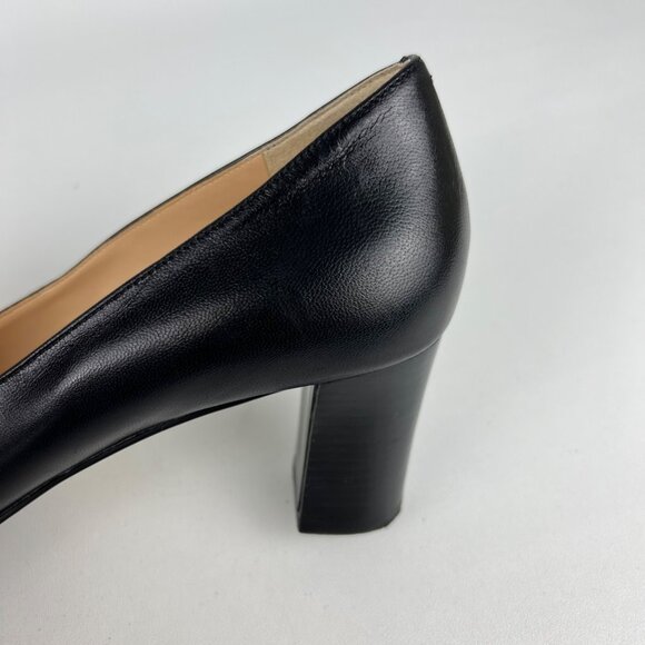 Cole Haan Womens Black Leather Block Heel Pumps Career Dressy size 9.5B - Picture 10 of 15